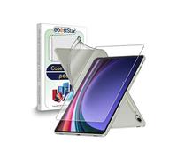 ebestStar - Coque pour Samsung Galaxy Tab S9, 5G, Etui Protection Silicone Transparent Antichoc, Souple Slim, Transparent + Verre Trempé