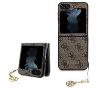 Coque Guess en TPU rigide pour Samsung Galaxy Z Flip5 - marron