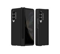 Coque pour Galaxy Z Fold 4 Soft Touch avec Film Ecran Externe et Stylet Tactile Noir