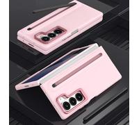 Coque pour Galaxy Z Fold 5 avec Stylet et Support, Porte-Stylo, Coque Samsung Galaxy Z Fold5 avec Protection d'écran, Stylet de pour S Pens et béquille réglable-Rose