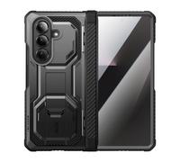 Coque Pour Galaxy Z Fold 7 Collection Armorbox Avec Verre Trempé Et Béquille I-Blason Noir