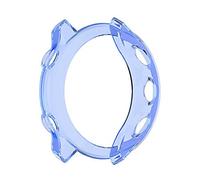 Coque pour Garmin Forerunner 55, Étui de Protection en Silicone Accessoire TPU de Remplacement pour Étui de Protection Antichoc et Incassable pour Garmin Forerunner 55/158 (Blue)