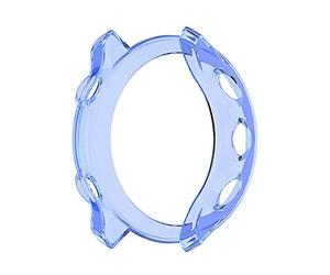 Coque pour Garmin Forerunner 55, Étui de Protection en Silicone Accessoire TPU de Remplacement pour Étui de Protection Antichoc et Incassable pour Garmin Forerunner 55/158 (Blue)