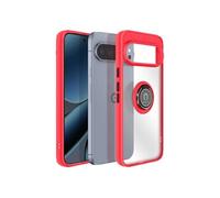 Coque pour Google Pixel 10 Pro XL Antichoc avec Bague Magnétique Rouge
