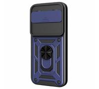 Coque pour Google Pixel 11 / 11 Pro Antichoc avec Bague et Cache Caméra Bleu