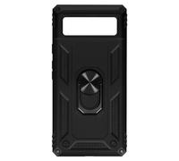 Coque pour Google Pixel 6A Hybride Antichoc Bague de maintien Support Vidéo Noir