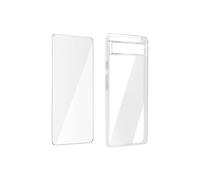 Coque pour Google Pixel 6a Silicone Gel et Film Verre Trempé 9H transparent