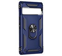 Coque pour Google Pixel 7a Antichoc Hybride Bague Support Magnétique Bleu