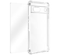 Coque pour Google Pixel 7a Coins Renforcés Antichoc + Verre Trempé 9H Transparent