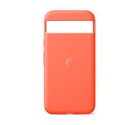 Google Coque Pixel 8a – Silicone durable, résistant aux taches, compatible charge sans fil – Corail