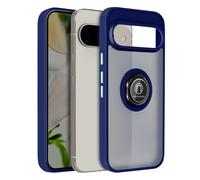 Coque pour Google Pixel 9 et Pixel 9 Pro avec Bague Support Vidéo Bleu nuit