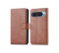 imoshion Étui de télephone portefeuille de luxe pour Google Pixel 9 Pro XL - Marron