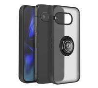 Coque pour Google Pixel 9a Bague Magnétique Dos Translucide Noir