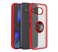 Coque pour Google Pixel 9a Bague Magnétique Dos Translucide Rouge