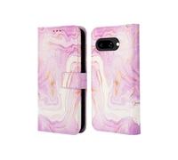 imoshion imoshion Étui de télephone portefeuille Design Google Pixel 9A Purple Marble Multicolore