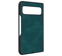 Coque pour Google Pixel Fold Rigide en Simili Cuir Turquoise