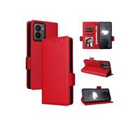 Coque pour HMD Fusion 5G Etui portefeuille magnétique PU Cuir côté boucle de boucle - Rouge