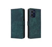 Coque pour HMD Pulse Plus Blocage RFID Couverture De Fentes Pour Cartes Fermeture Magnétique Portefeuille Flip Folio Etui en Cuir PU Vert