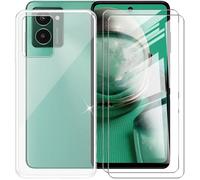 Coque pour HMD Pulse Pro 6.65""+2Pièces Verre Trempé,Verre Trempé Protection écran TPU Housse Case Cover Étui-Transparent U88