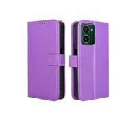 Coque pour HMD Pulse Pro/HMD Pulse Plus Etui Protection Housse Premium en Cuir PU, Pochette Flip Case Compatible avec Book Violet