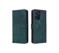 Coque pour HMD Pulse Pro Portefeuille Flip Folio Couverture De Fentes Pour Cartes Blocage RFID Fermeture Magnétique Etui en Cuir PU Vert