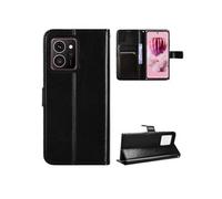 Coque pour HMD Skyline 5G Protection Antichoc Effet Etui Cuir et Intérieur TPU avec Porte-Cartes Fonction de Suppport Noir