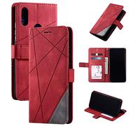 Coque pour Honor 10 Lite ,Magnétique Etui Housse pour Huawei P Smart 2019 POT-LX1/LX3 POT-L21/L23 POT-LX1AF POT-LX1RUA / Honor 10 Lite HRY-AL00 HRY-TL00 HRY-LX1/LX2 HRY-L21/L22 Étui Téléphone Red