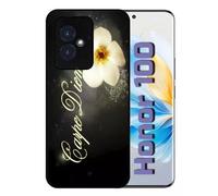 Coque Pour Honor 100 - Carpe Diem Fleur - Silicone - Noir