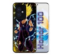 Coque Pour Honor 100 - Dbz Dragon Ball Z San Gohan Super Sayen 2 - Silicone - Noir