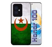 Coque Pour Honor 100 - Drapeau Algérie - Silicone - Noir