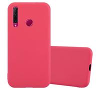 cadorabo Coque pour Honor 10i / 20i / 20 Lite/Huawei Enjoy 9s en Candy Rouge - Housse Protection Souple en Silicone TPU avec Anti-Choc et Anti-Rayures - Ultra Slim Fin Gel Case Cover Bumper