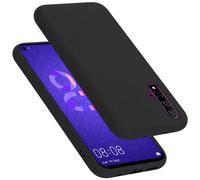 cadorabo Coque Compatible avec Honor 20 / 20S / Huawei Nova 5T, Étui Housse en Silicone- Coque pour 20 / 20S / Huawei Nova 5T- Protection Antichoc, Anti-Empreintes- TPU Housse - Mat Liquid Black