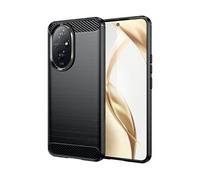 Coque pour Honor 200 5G - housse etui silicone gel carbone + verre trempe - NOIR -