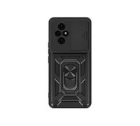 Coque pour Honor 200 Bague Support Cache Caméra Coulissant Noir