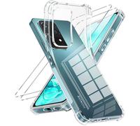 Coque pour Honor 200 Lite 5G 6.7"" Transparente avec 2 Verre Trempé Antichoc Silicone Souple TPU Étui Housse - TECHTA