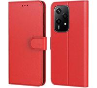 Coque pour Honor 200 Lite 5G, Coque Honor 200 Lite,Pochette Fermeture Magnétique, Rouge - TECHTA