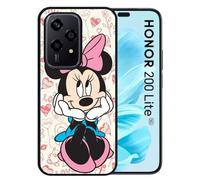 Coque Pour Honor 200 Lite - Disney Minnie Love - Silicone - Noir
