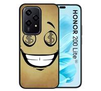 Coque Pour Honor 200 Lite - Smiley Cupide Dollars - Silicone - Noir