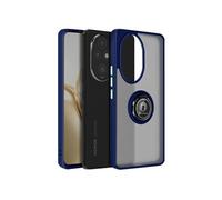 Coque pour Honor 200 Pro avec Bague Métallique Support Vidéo Bleu nuit