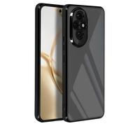 Coque pour Honor 200 Pro Dos Transparent Contour effet Chromé Noir