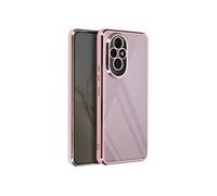 Coque pour Honor 200 Pro Dos Transparent Contour effet Chromé Rose champagne