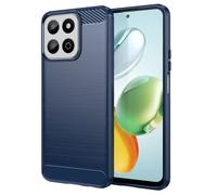 Coque Pour Honor 200 Smart / Honor X7c - Housse Etui Silicone Gel Carbone + Film Ecran - Bleu Fonce