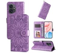 Coque pour Honor 400 6.55"", Etui Portefeuille Cuir PU avec Porte Carte à Rabat Magnétique Clapet Housse Case -Tournesol violet XYH