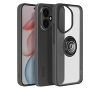 Coque pour Honor 400 avec Support Anneau et Fixation Magnétique Noir transparent
