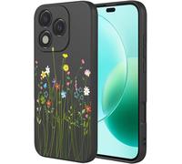 Coque Pour Honor 400 Lite 5g, Très Mince Élégante Fleurs Vignes Ou Panda Mignons Design Housse, Souple Silicone Liquide Tpu Bumper Antichoc Mat Femme Étui (Noir A97)[Wke02053]