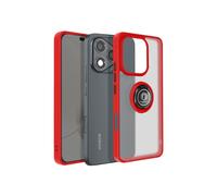 Avizar Coque pour Honor 400 Lite – Antichoc, Bague magnétique, Dos translucide – Rouge