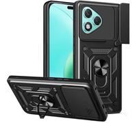 Coque pour Honor 400 Lite - Etui Housse Anneau Aimant Protection Camera Antichoc Noir