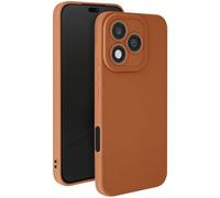 Avizar Coque pour Honor 400 Lite Silicone Lisse Bloc Caméra Protégé Marron