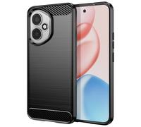 Coque pour Honor 400 Silicone Design Carbone Brossé Noir