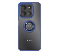 Coque pour Honor 400 Smart avec Anneau Magnétique Rotatif et Finition Givrée Bleu